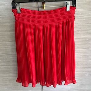5/48 Pleated High Waisted Mini Skirt - Sz Small